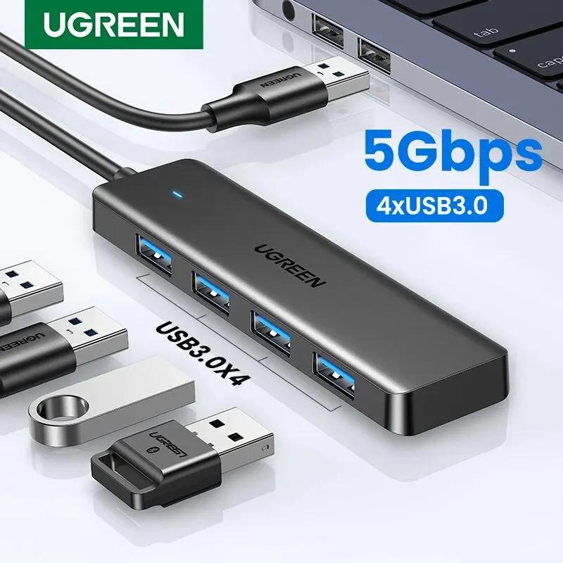 UGREEN USB 3.0   콺, Ű, ƺ   Ʈ ũž PC Xbox PS5 ø ȣȯ, 4 Ʈ USB 